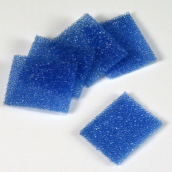 Globe Scientific Biopsy Pad for Cassettes, Foam, Blue, 30.2mm x 25.4mm x 2mm, 1000/Pack biopsy sponge; cassette sponge